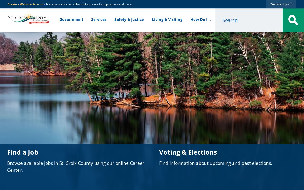St. Croix County criminal records government directory